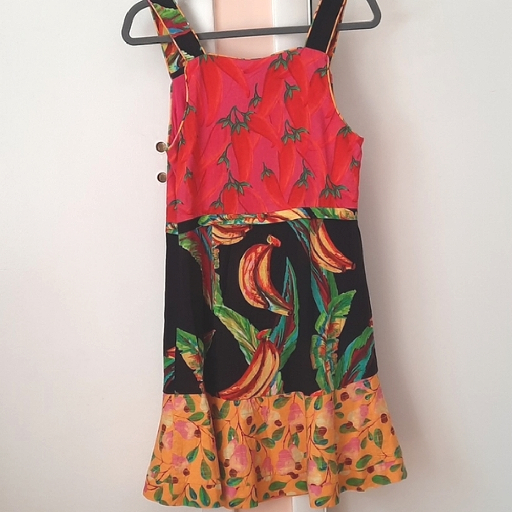 FARM Rio Multi-Color Tropical Fruit-Print Mini Dress - Picture 4 of 7
